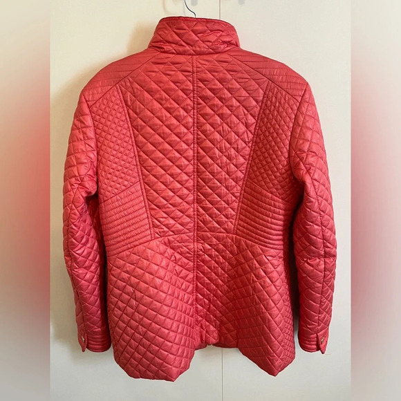 Via Spiga quilted jacket in M. pristine condition. Color is Peach - Picture 2 of 5
